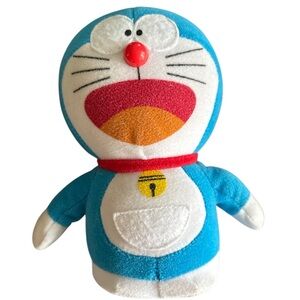 Doraemon Blue and White Stuffed Animal with Red Accents KFC Japan